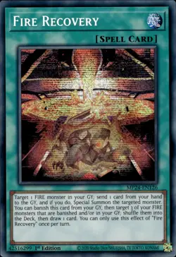 Fire Recovery - Prismatic Secret Rare 1st Edition MP24-EN126 - NM - YuGiOh - Image 1