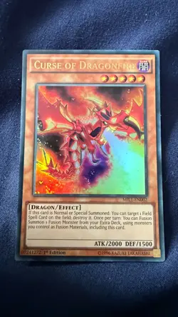 Yu-Gi-Oh! Curse Of Dragonfire MIL1-EN002 Ultra Rare Mint 1st Edition - Image 1