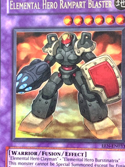 yugioh Elemental Hero Rampart Blaster EEN-033 Unlimited Ed Ultra rare Near Mint - Image 2