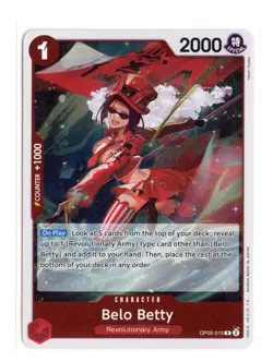 Belo Betty OP05-015 R Foil One Piece Premium Booster -The Best- English NM - Image 1