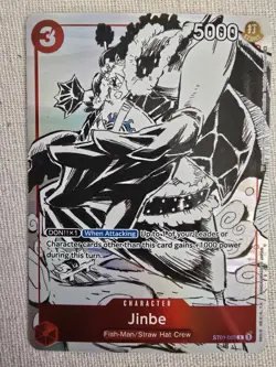One Piece Gift Collection 2023 Jinbe ST01-005 Promo Card NM - Image 1