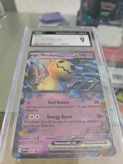 Pokemon Mimikyu Ex Holo CGC Mint 9 Black Star Promo Card 004 - Image 2