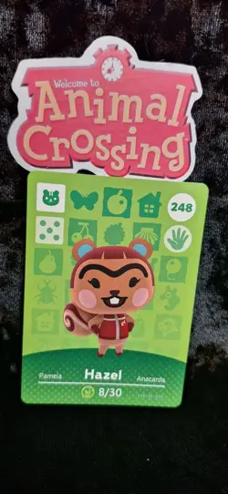 Animal Crossing Nintendo Amiibo Card Hazel #248 Regular Card Stock Authentic - Image 1