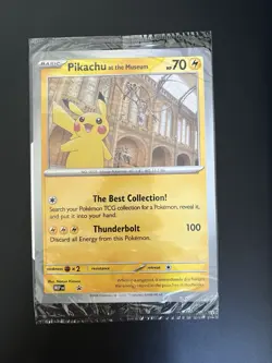 Pikachu At The Museum Jumbo Pokemon Card. Sealed Promo. - Image 1