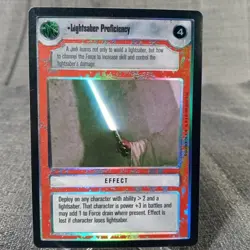 Lightsaber Proficiency (FOIL) BB - Star Wars CCG Customizeable Card Game SWCCG - Image 1