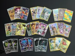 LOT 28 Pokemon Art Rare Full Art Cards - English & Japanese Sun & Moon, SWSH, SV - Image 1