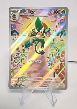 Pokemon TCG Simisage Black Bolt Illustration Rare Card 090/086 Near Mint - Image 1