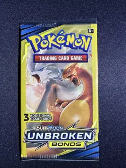 Pokemon Unbroken Bonds 3 Card Pack Charizard Reshiram - Image 1