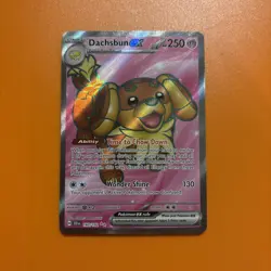 Pokemon TCG Dachsbun EX 160/142 Stellar Crown Ultra Rare Card - Image 1