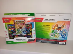 Lot Of 2 Pokemon First Partner Illustration Collection Series 1 w/ Promo Cards - Image 2