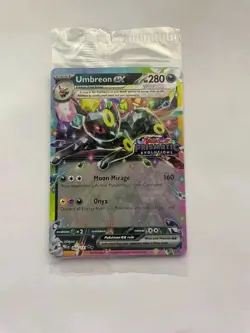 Pokemon TCG Prismatic Evolutions Umbreon ex 060/131 Stamped Promo Card NM Sealed - Image 1