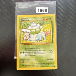 Bisasam 1995 first edition bulbasaur pokemon card german - Image 1
