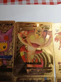 Lot Of 10 Pokemon Cards Gold Foil - Image 3