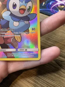 Pokemon TCG Piplup Holo Secret Rare Card Cosmic Eclipse 239/236 - Image 3
