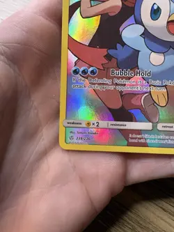 Pokemon TCG Piplup Holo Secret Rare Card Cosmic Eclipse 239/236 - Image 4
