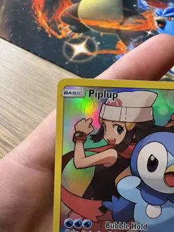 Pokemon TCG Piplup Holo Secret Rare Card Cosmic Eclipse 239/236 - Image 5