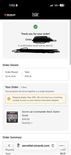 PreSale MTG Secret Lair Commander Deck Goblin Storm CONFIRMED ORDER - Image 2