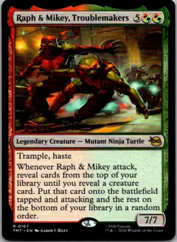 Raph & Mikey, Troublemakers R Teenage Mutant Ninja Turtles 167 NM - Image 1