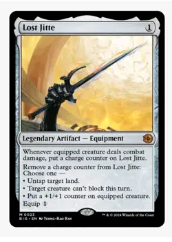 1x MTG Lost Jitte - Outlaws of Thunder Junction Big Score Mythic! NM Mint - Image 1