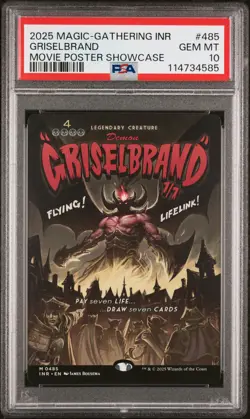 2025 MTG INNISTRAD REMASTERED MOVIE POSTER SC #0485 GRISELBRAND PSA 10 - Image 1