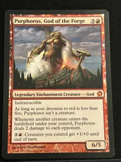 Purphoros, God of the Forge MTG theros Regular Mythic - Image 3