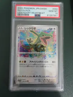 PSA 10 Rayquaza 056 Legendary Heartbeat Japanese Pokemon - Image 1