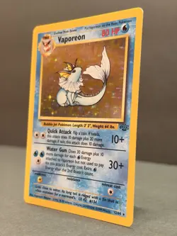 Vaporeon 12/64 Unlimited Holo Rare - Pokemon Jungle Set LP - Image 3