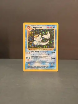 Vaporeon 12/64 Unlimited Holo Rare - Pokemon Jungle Set LP - Image 4