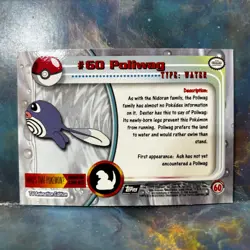 2000 Pokemon Card Topps Chrome Poliwag #60 - Image 2
