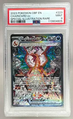 4805 Charizard ex 2023 Pokemon SV Obsidian Flames - OBF EN #223 SIR PSA 9 - Image 1