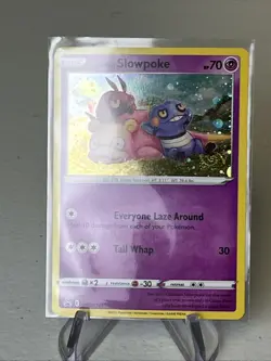 Holo SWIRL Pokemon Galarian Slowpoke SWSH126 Holo Promo Sword & Shield - Image 1