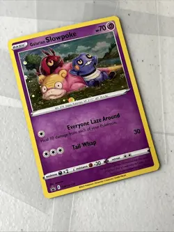 Holo SWIRL Pokemon Galarian Slowpoke SWSH126 Holo Promo Sword & Shield - Image 2