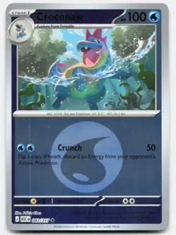 Croconaw (Energy Symbol Pattern) 042/217 Uncommon Ascended Heroes Pokemon NM - Image 1