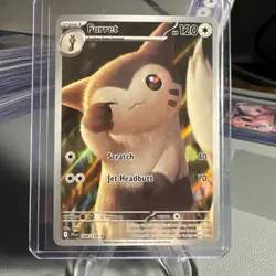 Pokemon TCG Illustration Rare IR Furret 168/159 SV09 Journey Together Holo - Image 1