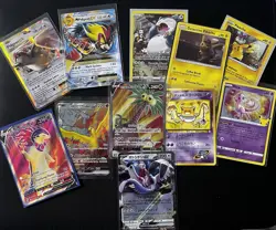Pokemon Binder Collection Lot 11 Cards! SR, Promos, Mega & More TCG! All NM! - Image 1