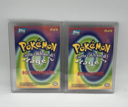 Vintage Pokemon TCG Topps #9 Blastoise & #5 Charmeleon 1999 Nintendo In Sleeves - Image 2