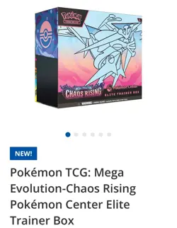 Pokemon Chaos Rising Pokemon Center ETB Elite Trainer Box Presale - Image 1