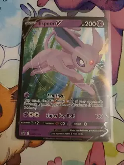 Espeon V SWSH201 Holo Promo Sword & Shield Promo Pokemon Near Mint - Image 1