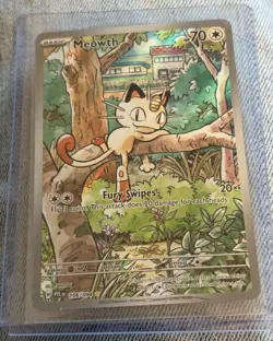 Pokemon Meowth 106/094 Me02: Phantasmal Flames Illustration Rare Holo ENG 70 - Image 1
