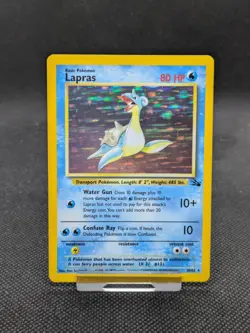 Lapras 10/62 Fossil Set Holo Rare Pokemon WOTC LP-NM - Image 1