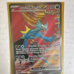 Pokemon Roaring Moon EX 229/182 SV04 Paradox Rift Double Rare Holo 230HP Eng - Image 1