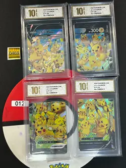 Pikachu V-union Promo 109/S-P - 112/S-P Combination Set - Pokemon Grade 10 - Image 1