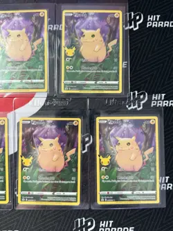 Lot (7) Pokemon TCG Celebrations Pikachu Full Art Holo Card 25th NM - Image 4