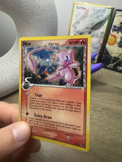 Pokemon Mew 3/17 Pop Series 5 Holo Inverted back & holo bleed Error With Swirl! - Image 5