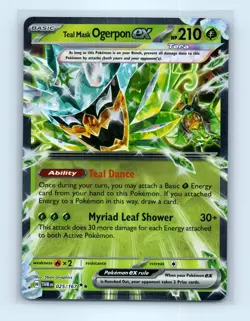 Pokemon tcg SV06: Twilight Masquerade Teal Mask Ogerpon ex Near Mint or Better - Image 1