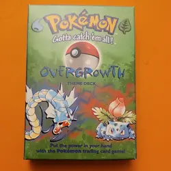 Pokemon Overgrowth Theme Deck 1999 Base Set Wizards of the Coast Empty Box - Image 1