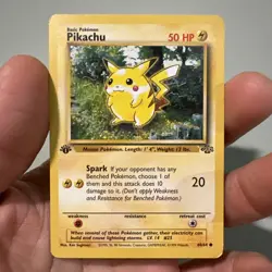 1999 Pokemon Jungle 1st Edition Pikachu 60/64 Common - Vintage WOTC TCG - Image 1