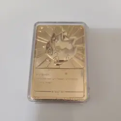 Pokemon 23K Gold Plated TOGEPI Trading Card 1999 Burger King Clear Plastic Box - Image 5