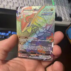 Rayquaza VMAX (Secret) 217/203 Swsh07: Evolving Skies Holo Pokemon Card NM - Image 1
