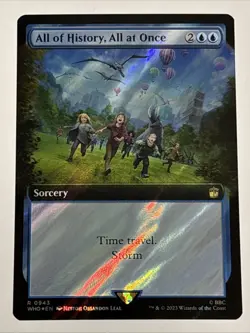 MTG Doctor Who All of History, All at Once Extended Art Surge Foil 0943 NM Rare - Image 1